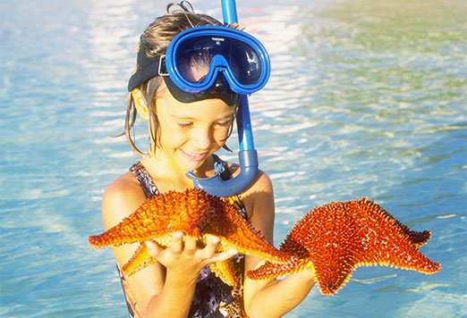 girl with starfish